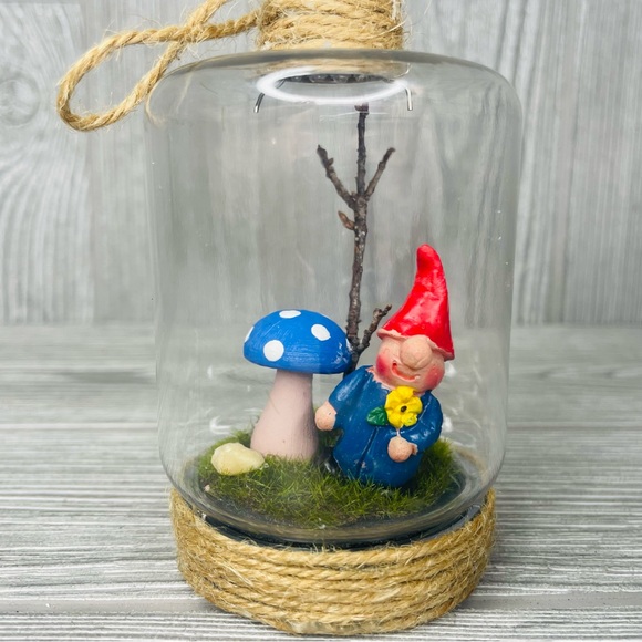 Adopt a fairy Handmade terrariums fairy’s hanging decoration art whimsical - Picture 1 of 3